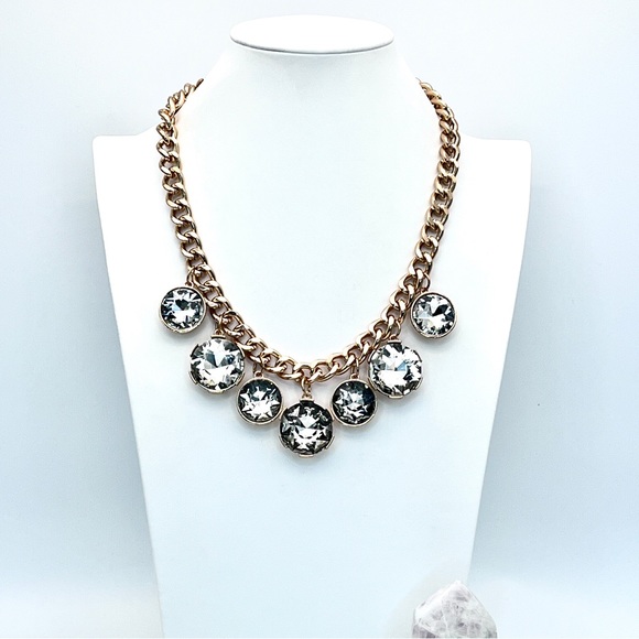 Crystal Charm Statement Necklace - Picture 2 of 4